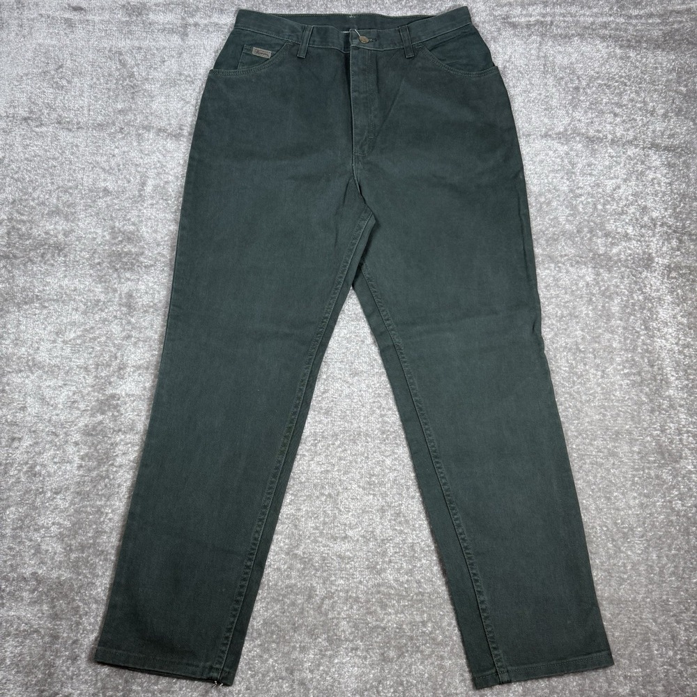 Wrangler‎ Jeans Women's 14x30 (Fits 31x29) Green Denim High Waisted Mom Vintage